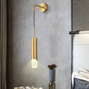 Applique murale design LED avec abat-jour doré Light