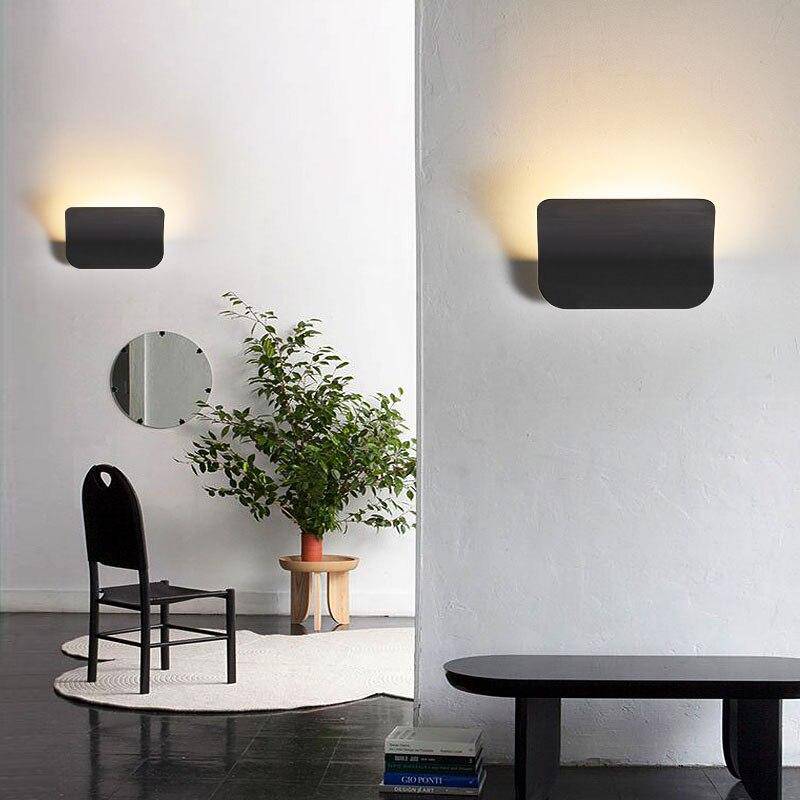 Applique murale design à LED en métal style arrondi Sconce - vue 2 sur 10