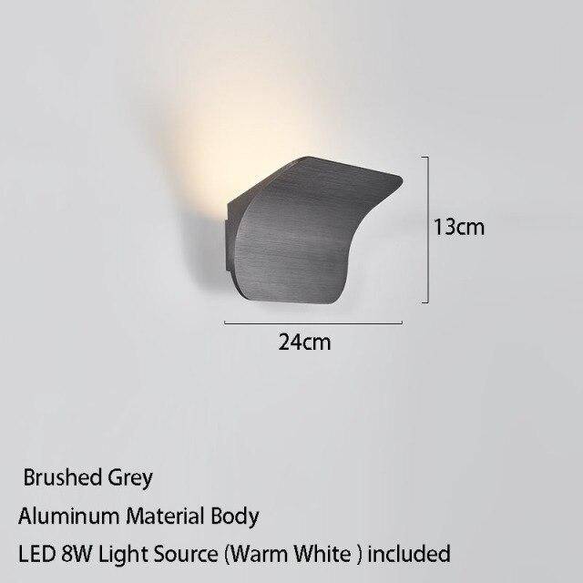 Applique murale design à LED en métal style arrondi Sconce - vue 8 sur 10