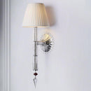 Applique murale design à LED avec abat-jour rétro et verre cristal Luxury