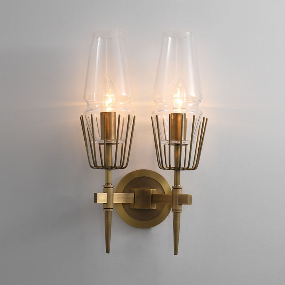 Applique murale vintage style lampe torche moderne Tasnim - vue 8 sur 9
