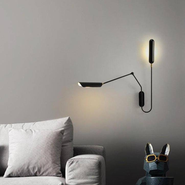 Applique murale design à LED avec doubles abat-jours en métal Light - vue 3 sur 4