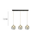 Suspension design à LED avec abat-jour en verre Creative