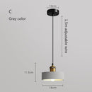 Suspension moderne LED en métal coloré Leesha