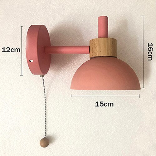 Applique murale scandinave LED en bois colorée Vivale - vue 8 sur 8