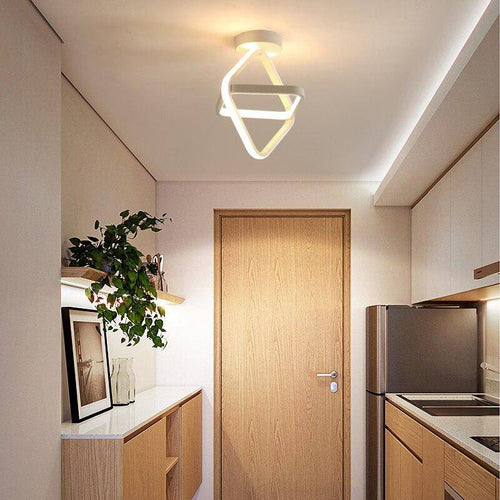 Plafonnier design à LED avec anneau en métal Balcony