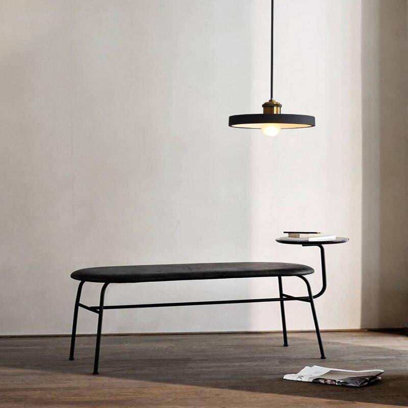 Suspension design à LED en métal avec abat-jour minimaliste Loft - vue 3 sur 25