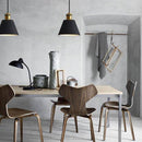 Suspension design à LED en métal avec abat-jour minimaliste Loft
