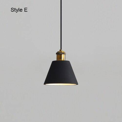 Suspension design à LED en métal avec abat-jour minimaliste Loft - vue 11 sur 25