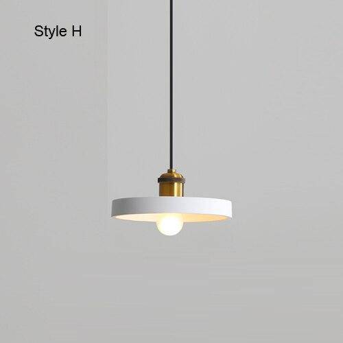 Suspension design à LED en métal avec abat-jour minimaliste Loft - vue 14 sur 25