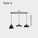 Suspension design à LED en métal avec abat-jour minimaliste Loft