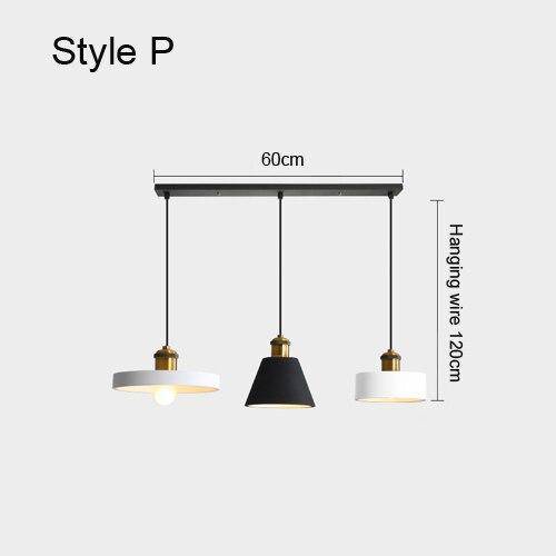 Suspension design à LED en métal avec abat-jour minimaliste Loft - vue 20 sur 25
