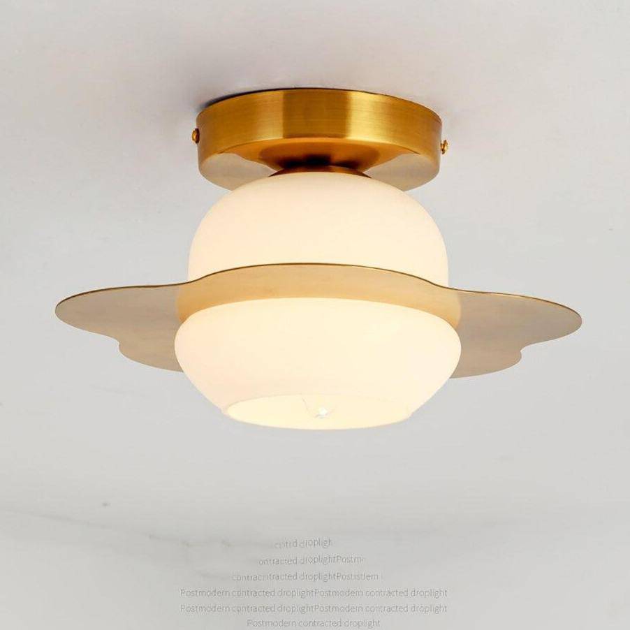 Plafonnier moderne à LED avec abat-jour en en verre Creative - vue 5 sur 11