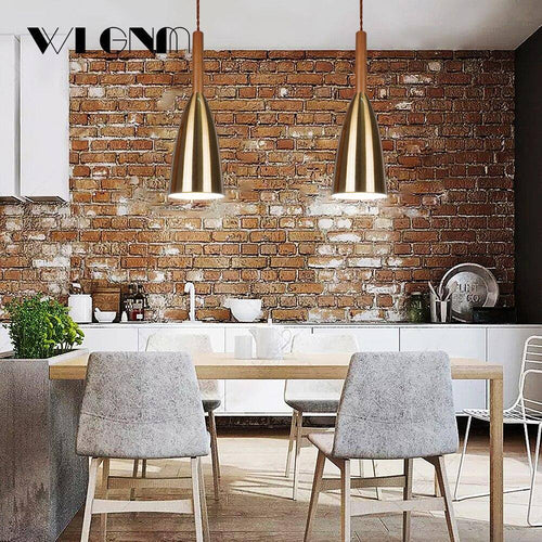 Suspension design à LED avec abat-jour en métal Industriel