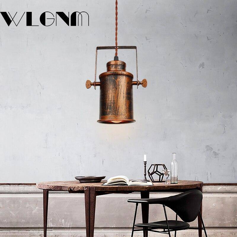 Suspension design à LED avec abat-jour en métal rouillé - vue 3 sur 5