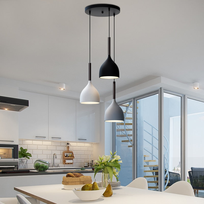 Suspension moderne LED minimaliste en métal Willo
