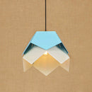 Suspension moderne LED abat-jour fleur style origami Daisuke