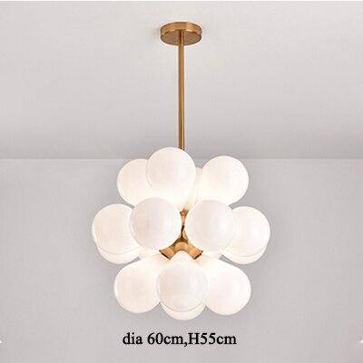Suspension design à LED avec plusieurs ballons en verre coloré Hang - vue 9 sur 9