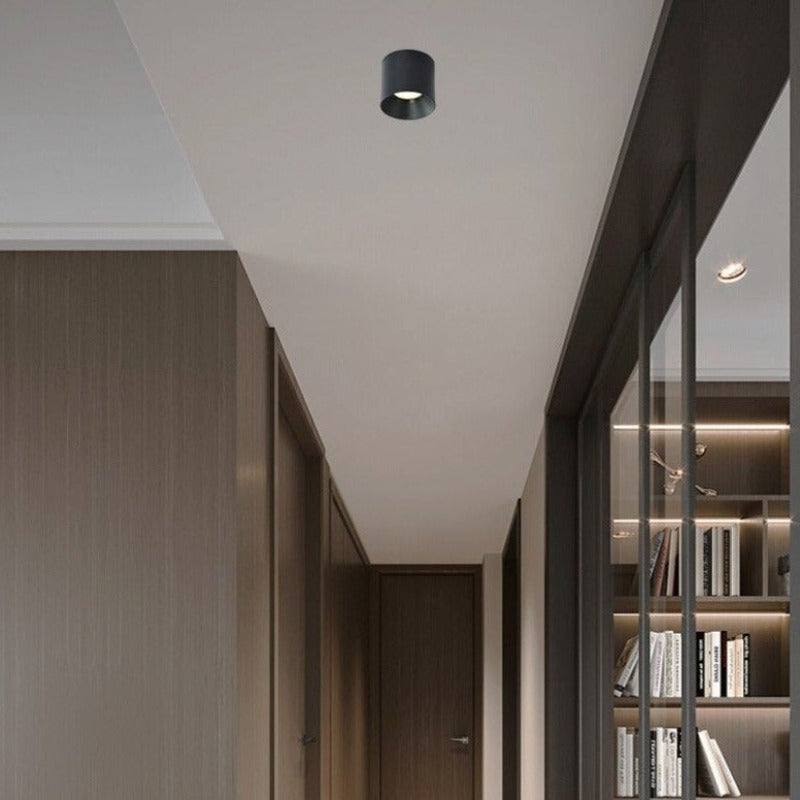 Spot moderne LED cylindrique et métallique Miya - vue 3 sur 7