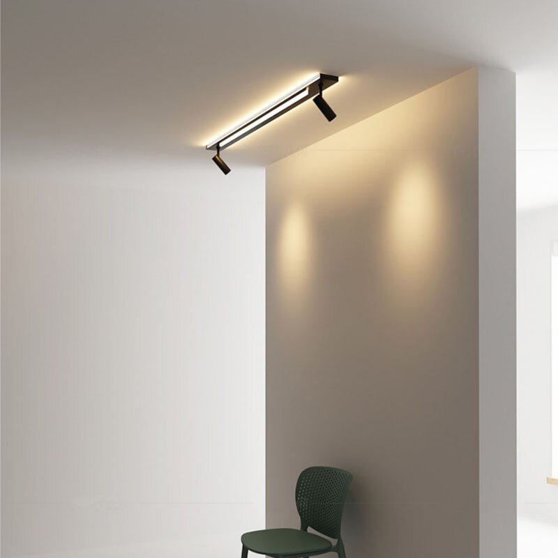 Plafonnier à LED design avec deux spots Dulce