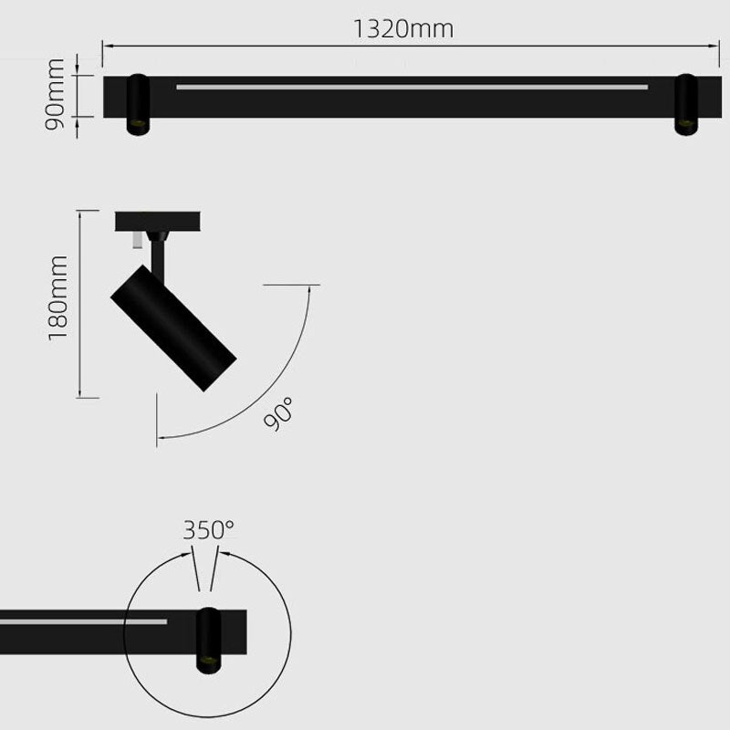 Plafonnier à LED design avec deux spots Dulce - vue 6 sur 5
