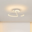 Plafonnier design LED avec tube circulaire métallique Diana