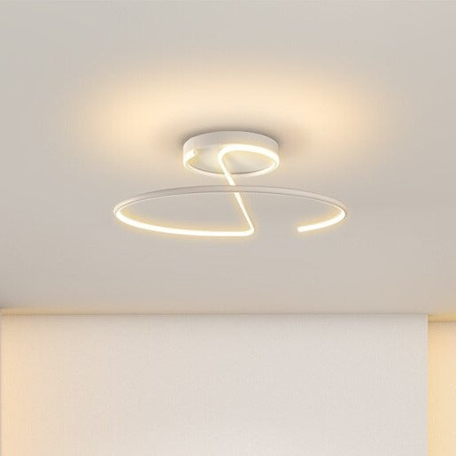 Plafonnier design LED avec tube circulaire métallique Diana - vue 5 sur 5