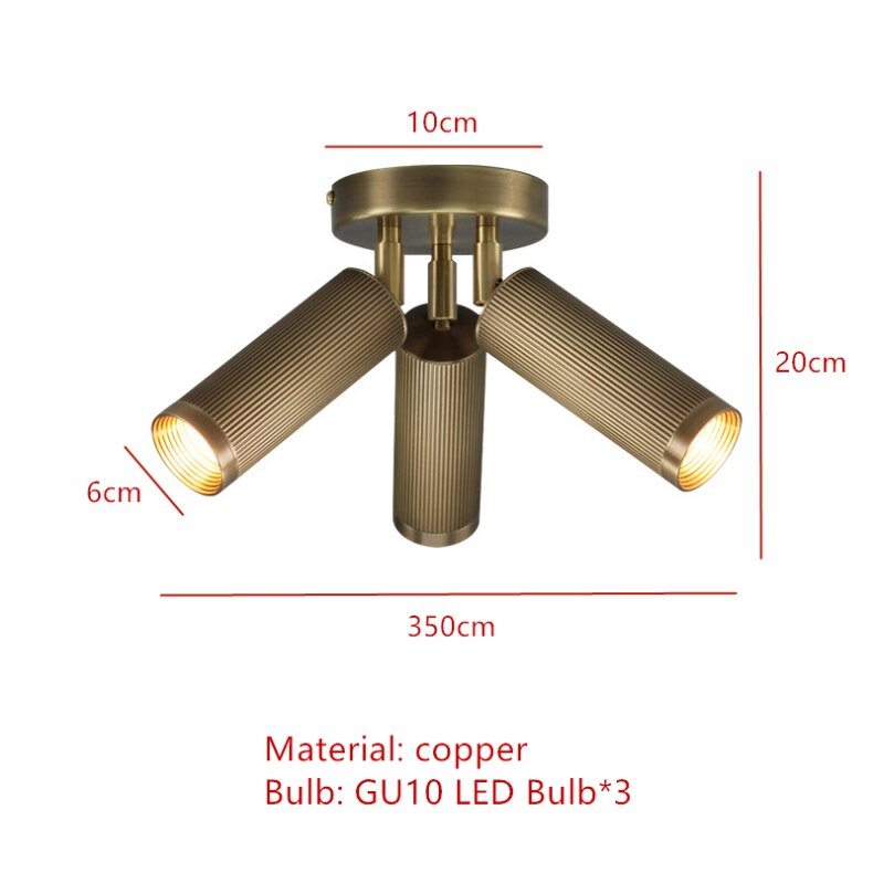Plafonnier moderne LED style spotlight réglable Tulia - vue 2 sur 8