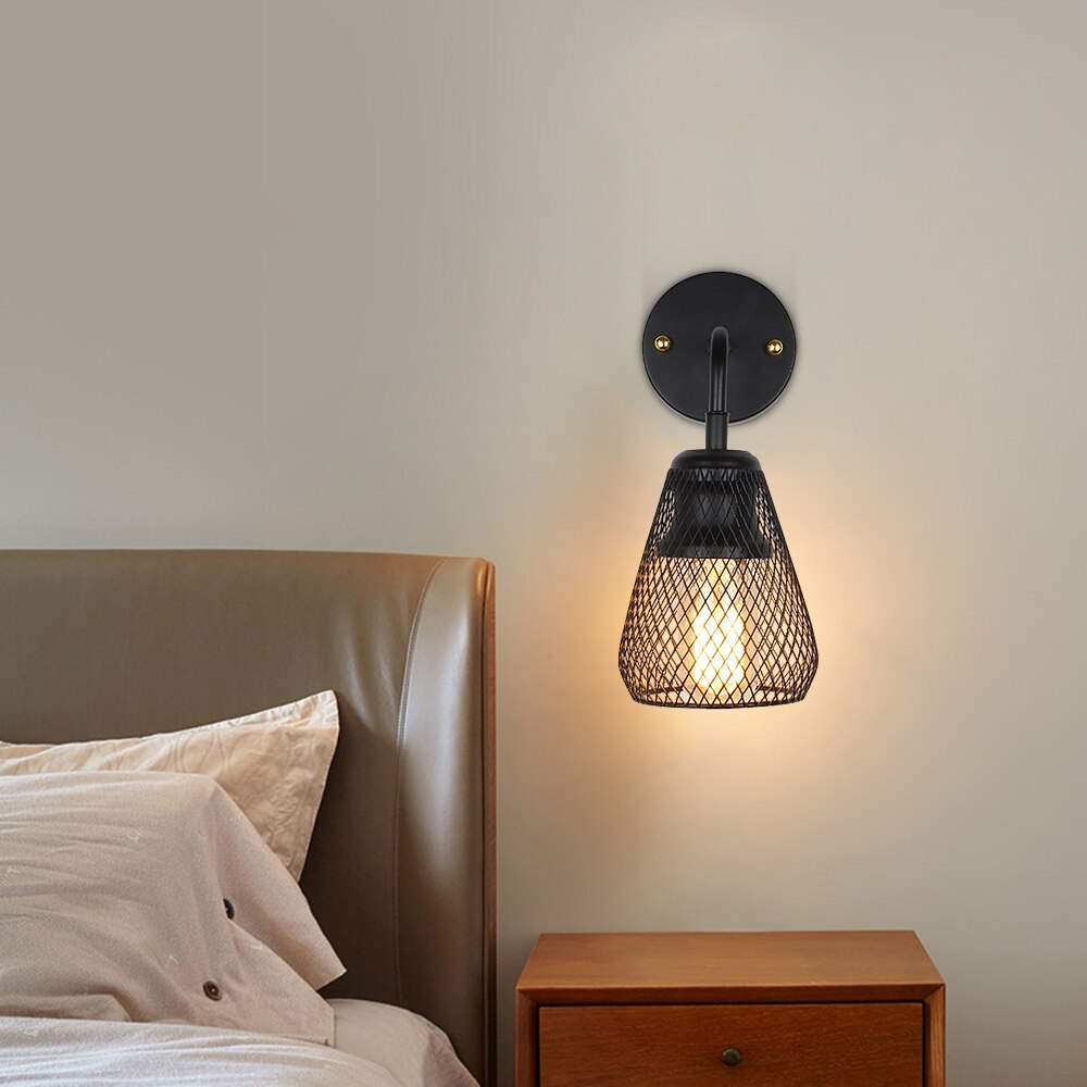 Applique murale moderne LED en métal noir Ovo - vue 3 sur 5