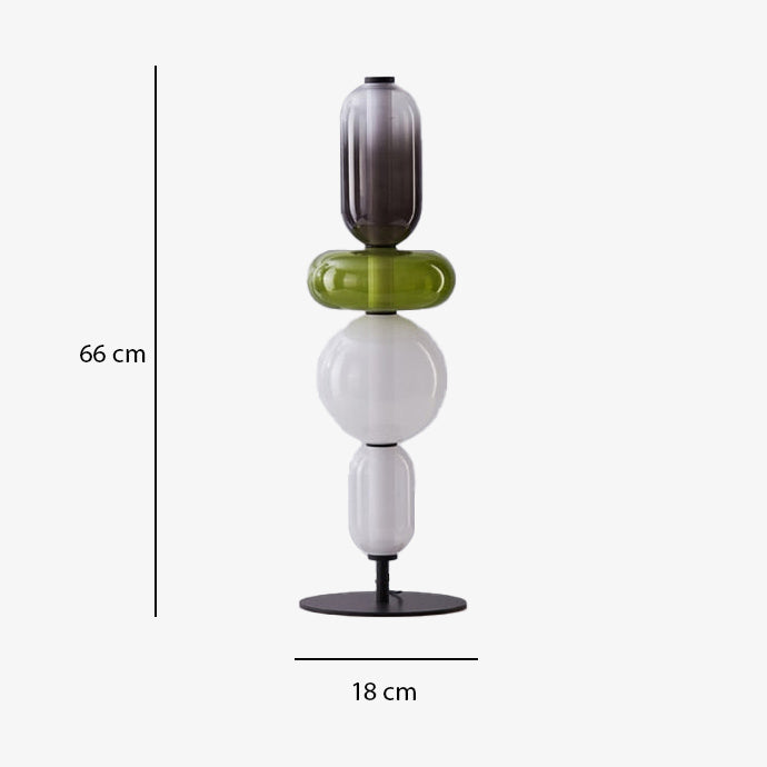 Lampe à poser moderne LED en forme de pierres Albane - vue 9 sur 11