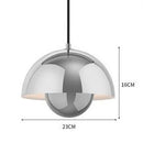 Suspension moderne avec abat jour demi-cercle coloré Maryana