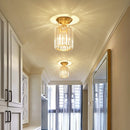 Plafonnier moderne cylindrique en cristal Luxury Lylia