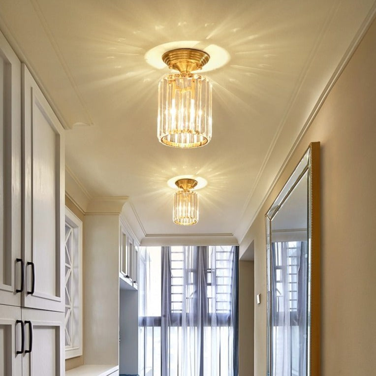 Plafonnier moderne cylindrique en cristal Luxury Lylia - vue 7 sur 7