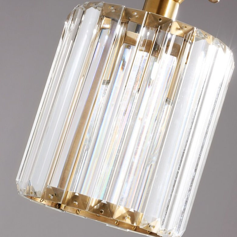 Plafonnier moderne cylindrique en cristal Luxury Lylia - vue 4 sur 7