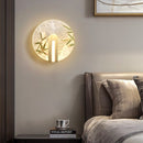 Applique murale design LED style asiatique en verre Yuaming