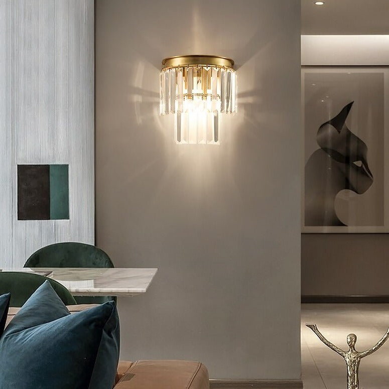 Applique murale moderne LED en cristal Kleon