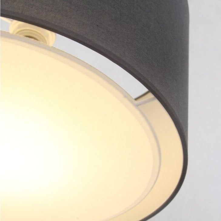 Lampadaire moderne avec abat-jour arrondi en tissu Atmosphere - vue 5 sur 9