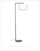 Lampadaire moderne avec abat-jour arrondi en tissu Atmosphere