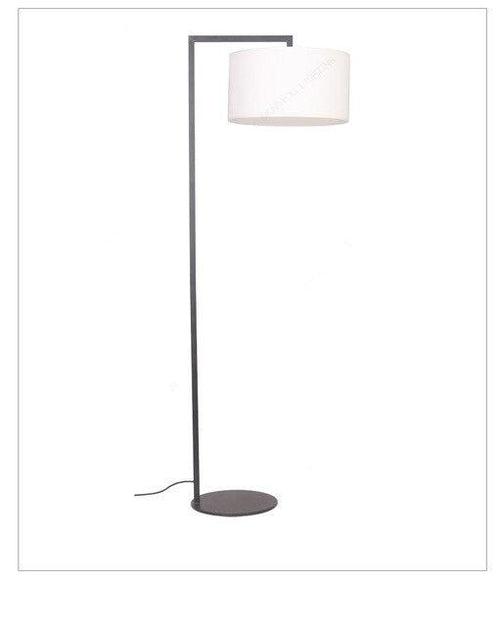 Lampadaire moderne avec abat-jour arrondi en tissu Atmosphere