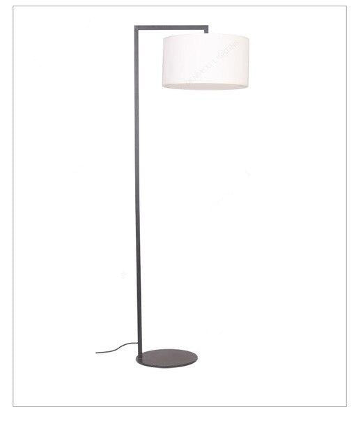 Lampadaire moderne avec abat-jour arrondi en tissu Atmosphere - vue 7 sur 9