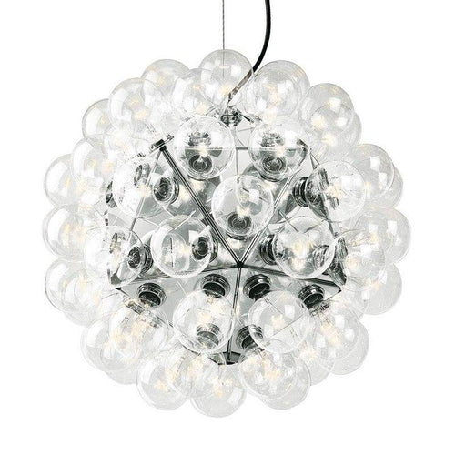 Suspension chromé avec lampes Castiglioni