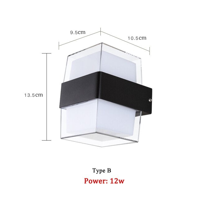 Applique murale moderne LED cubique en métal Adam - vue 9 sur 12