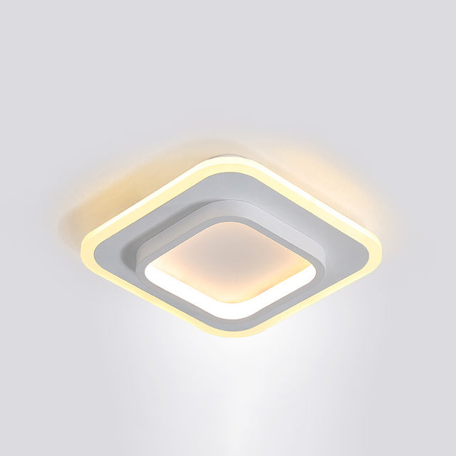 Plafonnier moderne LED forme carré ou circulaire Clery - vue 3 sur 8