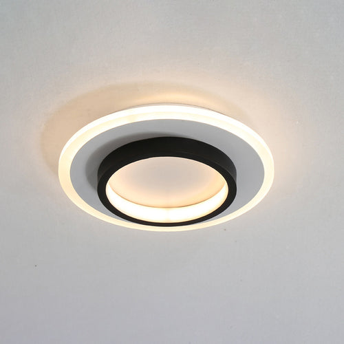 Plafonnier moderne LED forme carré ou circulaire Clery