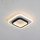 Plafonnier moderne LED forme carré ou circulaire Clery