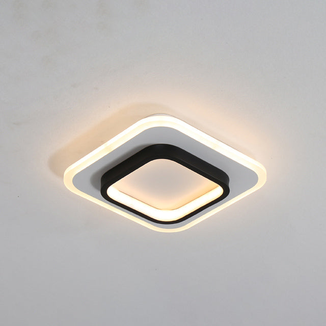 Plafonnier moderne LED forme carré ou circulaire Clery - vue 4 sur 8