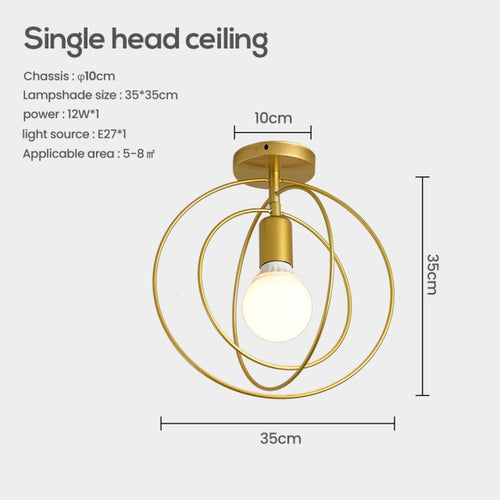 Plafonnier moderne LED avec formes géometriques Yria