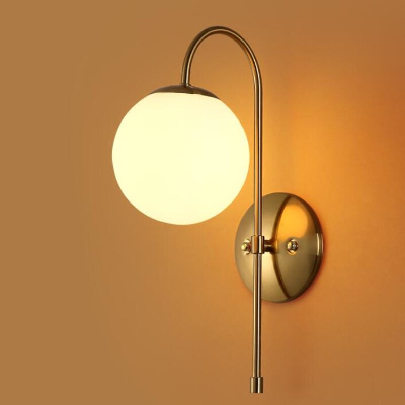 Applique murale moderne LED avec globes en verre Nyrea - vue 4 sur 10