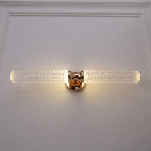 Applique murale moderne LED en verre et détails dorés Ursa - vue 14 sur 17