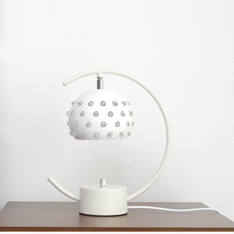 Lampe de bureau en métal avec abat-jour style disco Nest - vue 5 sur 7